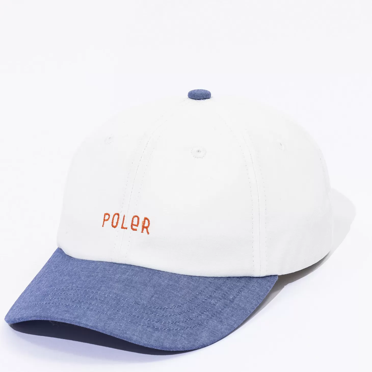 Fashion Furry Font Chambray Dad Cap Headwear